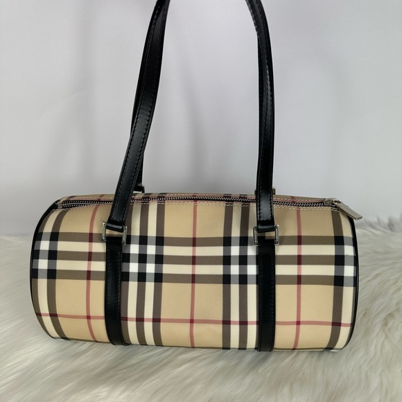 Burberry Novacheck Barrel Shoulder Bag - Picture 1 of 15